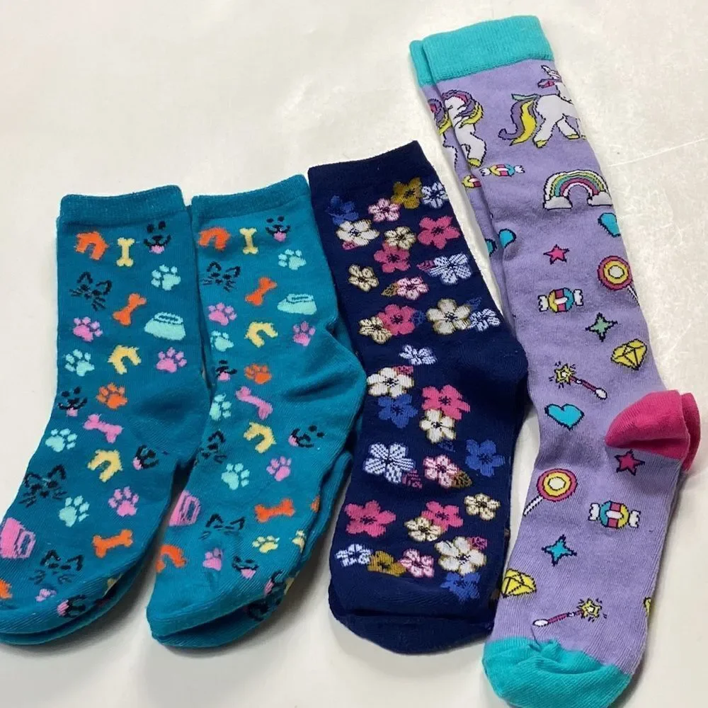 Set 4 Girl Socks